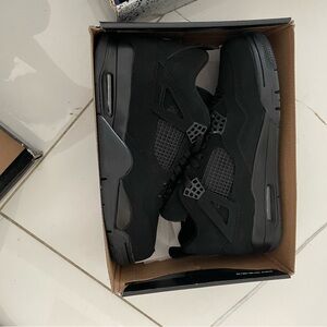 Men's Jordan 4s Black Cats